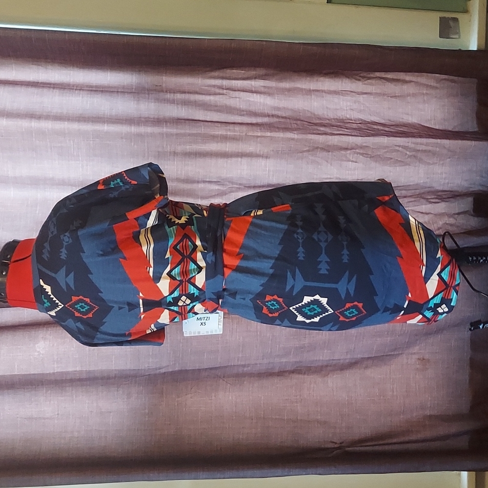 NWT LuLaRoe Tribal Mitzi Dress - Picture 3 of 6